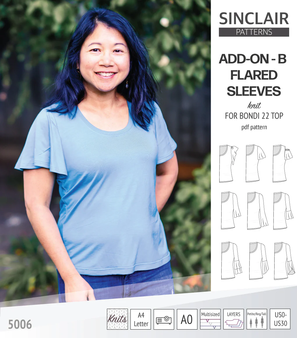ADD-ON Flared Sleeves add-on pack for Bondi 22 and other compatible patterns (PDF) - Image 21