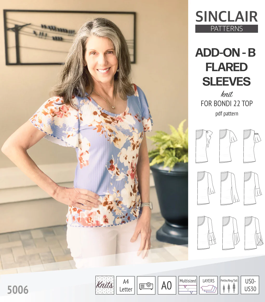 ADD-ON Flared Sleeves add-on pack for Bondi 22 and other compatible patterns (PDF) - Image 22