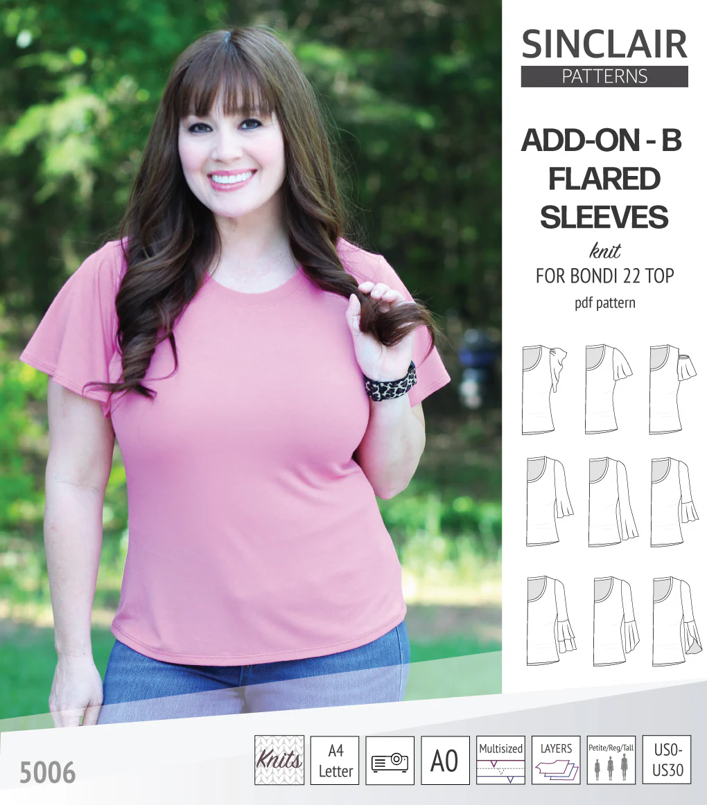 ADD-ON Flared Sleeves add-on pack for Bondi 22 and other compatible patterns (PDF) - Image 26
