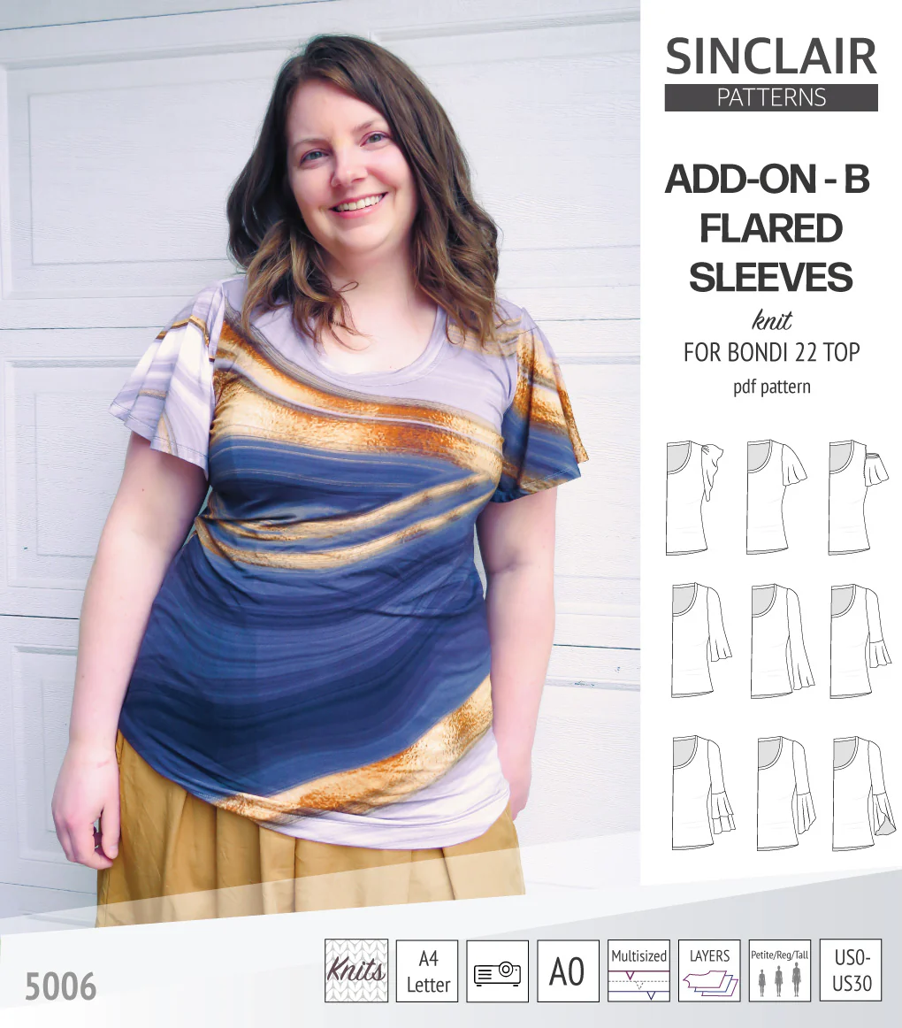 ADD-ON Flared Sleeves add-on pack for Bondi 22 and other compatible patterns (PDF) - Image 28