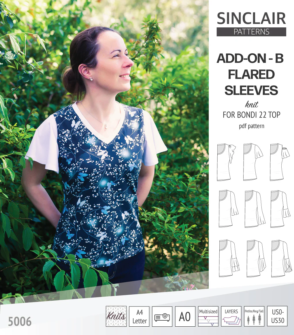 ADD-ON Flared Sleeves add-on pack for Bondi 22 and other compatible patterns (PDF) - Image 29