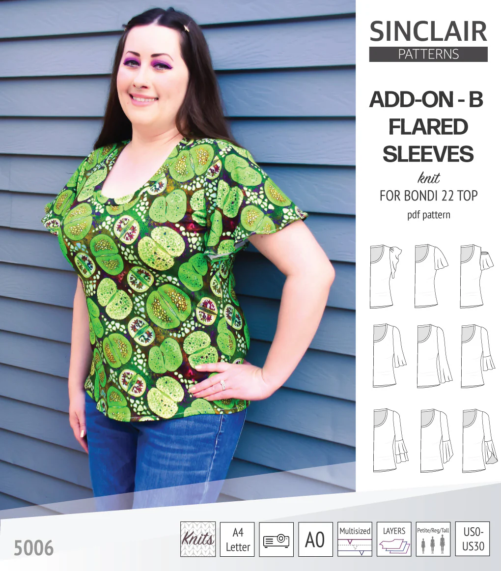 ADD-ON Flared Sleeves add-on pack for Bondi 22 and other compatible patterns (PDF) - Image 31