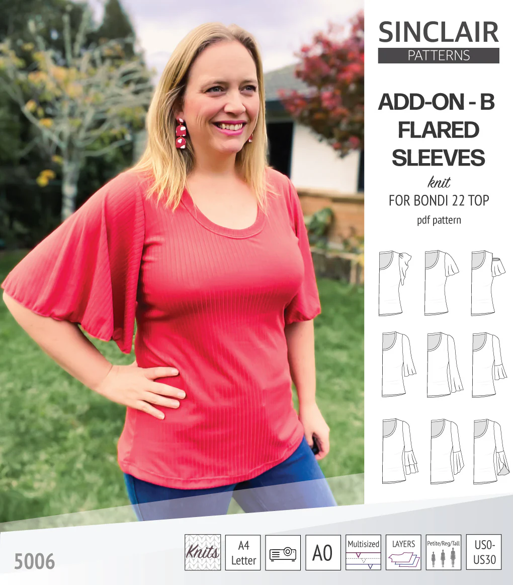 ADD-ON Flared Sleeves add-on pack for Bondi 22 and other compatible patterns (PDF) - Image 38