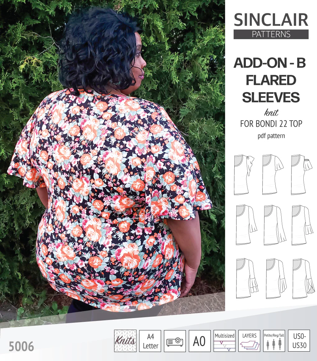 ADD-ON Flared Sleeves add-on pack for Bondi 22 and other compatible patterns (PDF) - Image 42