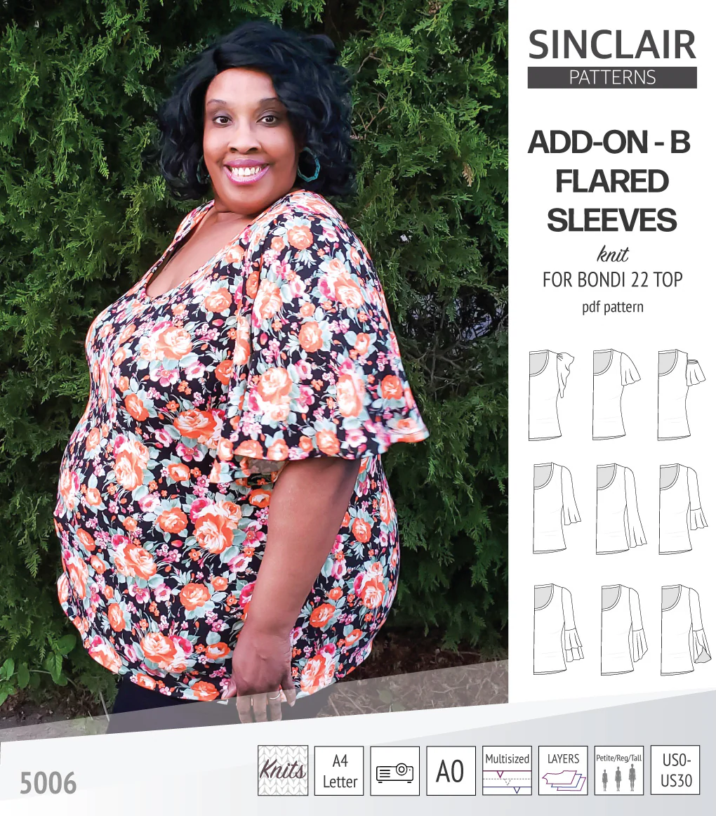 ADD-ON Flared Sleeves add-on pack for Bondi 22 and other compatible patterns (PDF) - Image 43