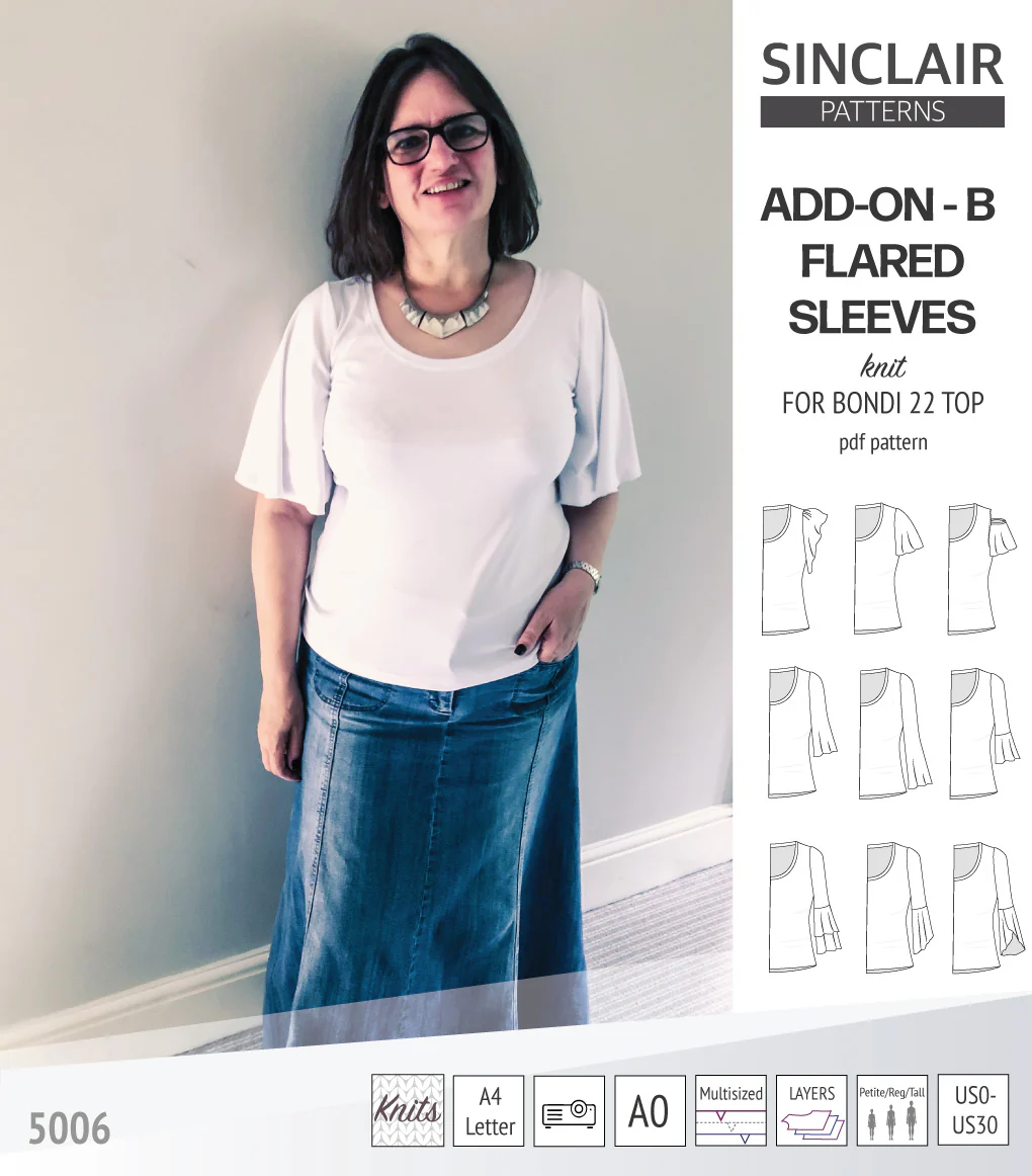 ADD-ON Flared Sleeves add-on pack for Bondi 22 and other compatible patterns (PDF) - Image 46