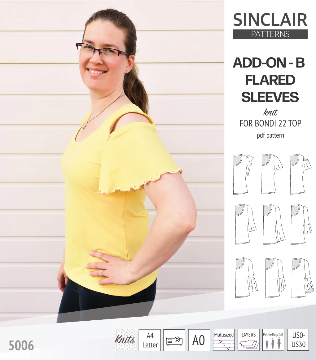 ADD-ON Flared Sleeves add-on pack for Bondi 22 and other compatible patterns (PDF) - Image 47