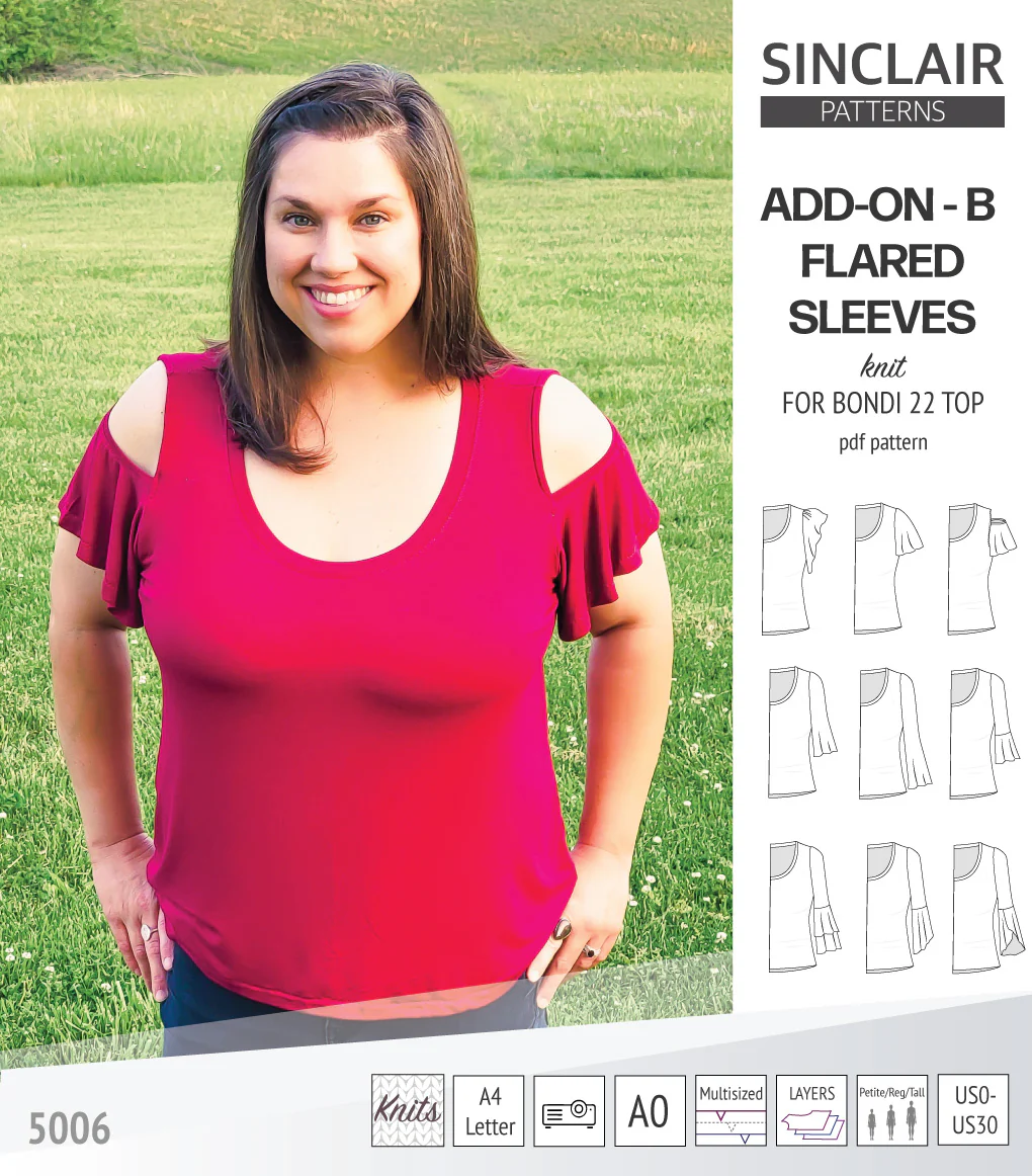 ADD-ON Flared Sleeves add-on pack for Bondi 22 and other compatible patterns (PDF) - Image 49