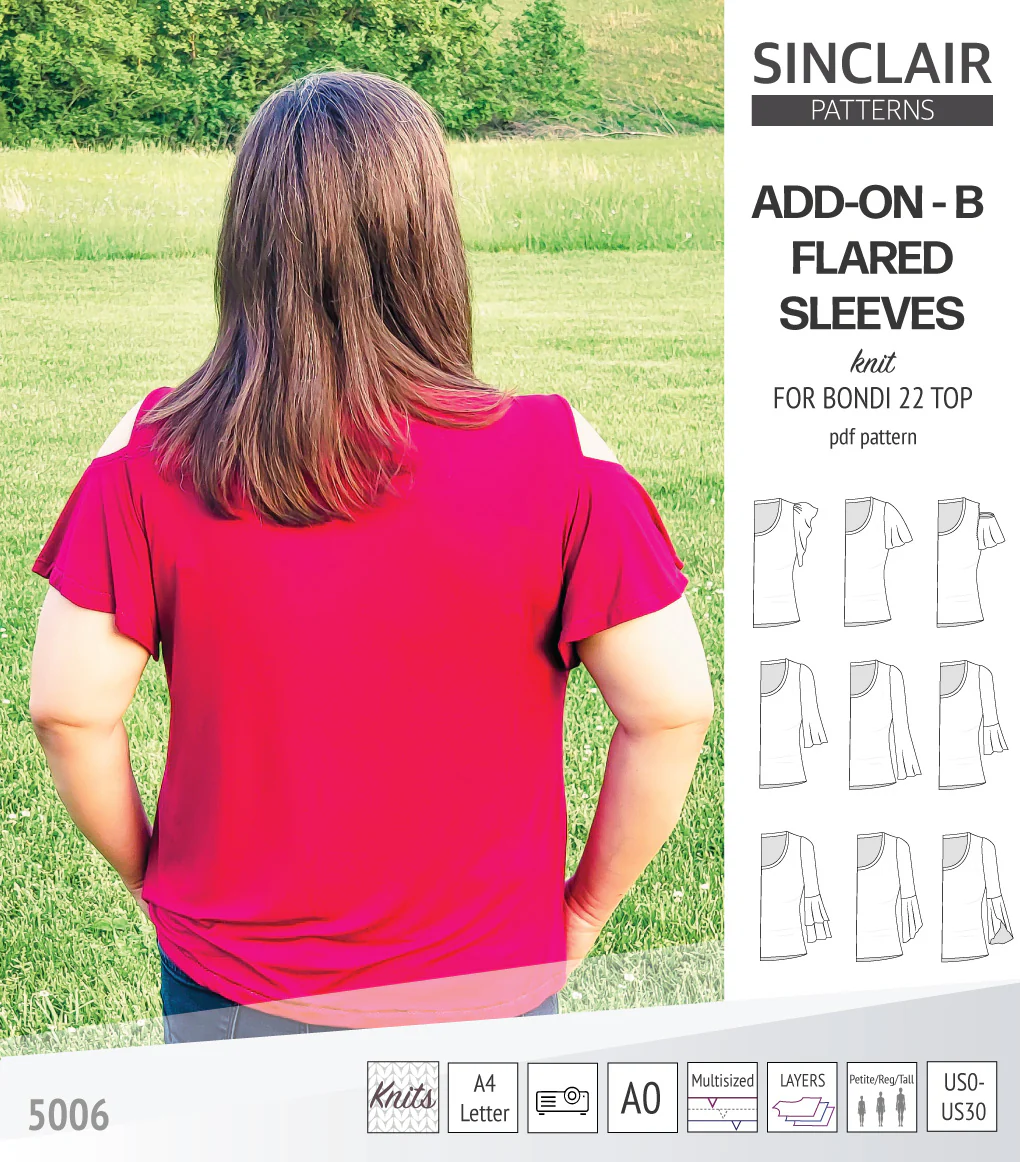 ADD-ON Flared Sleeves add-on pack for Bondi 22 and other compatible patterns (PDF) - Image 50