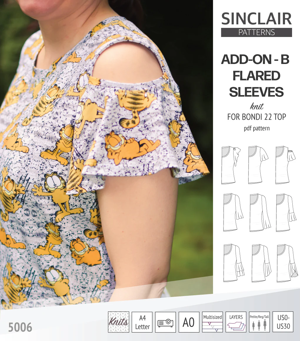 ADD-ON Flared Sleeves add-on pack for Bondi 22 and other compatible patterns (PDF) - Image 52