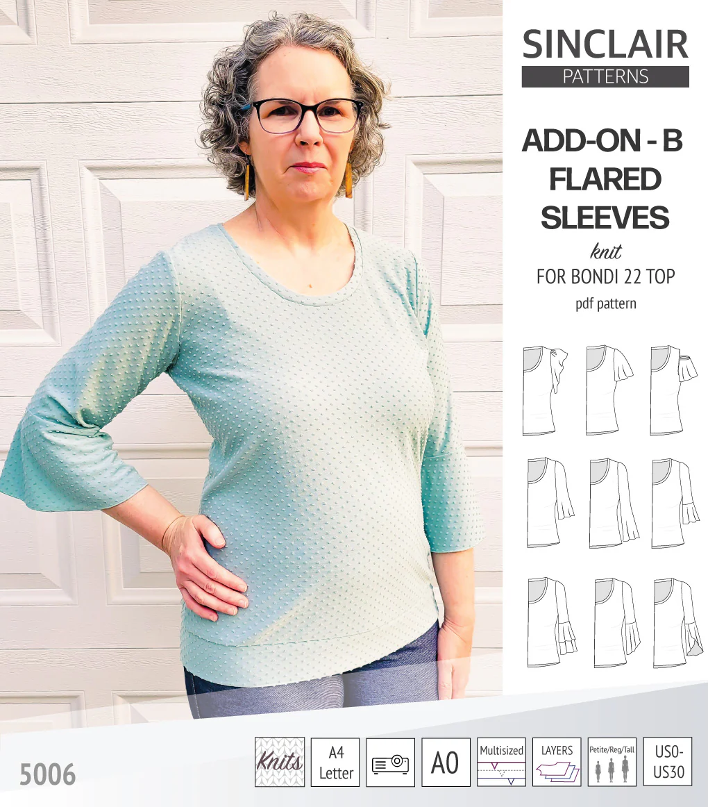 ADD-ON Flared Sleeves add-on pack for Bondi 22 and other compatible patterns (PDF) - Image 53