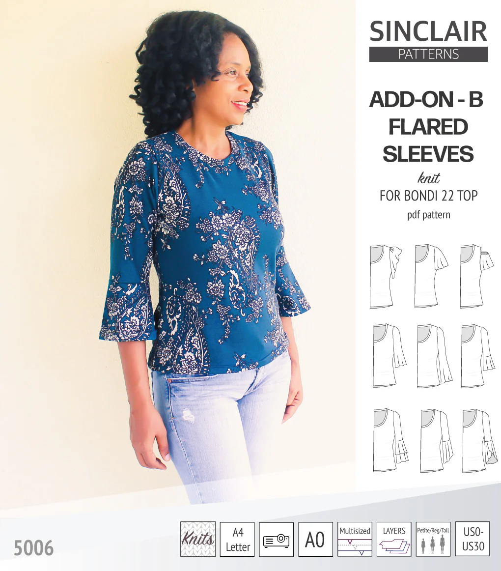 ADD-ON Flared Sleeves add-on pack for Bondi 22 and other compatible patterns (PDF) - Image 65