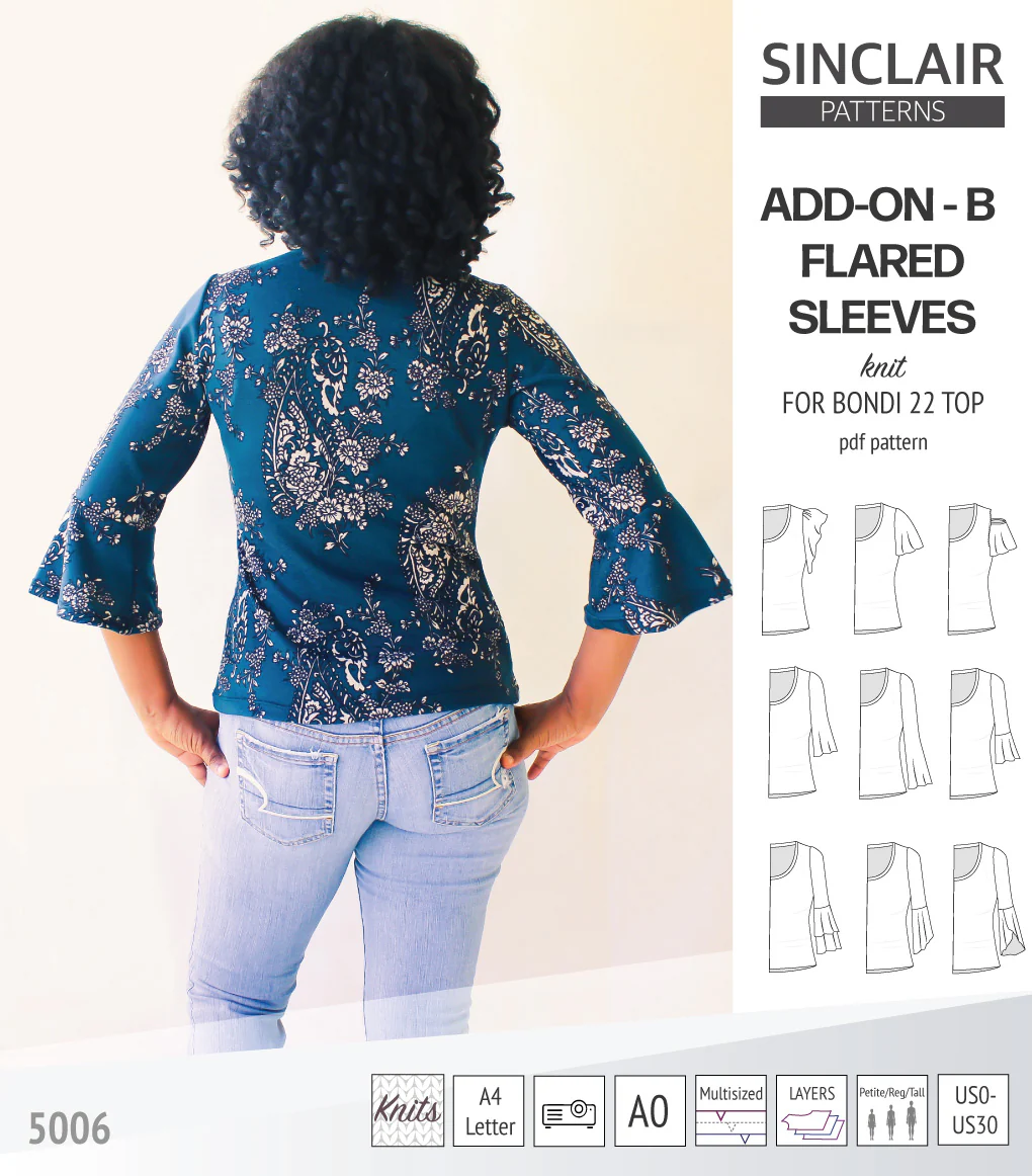 ADD-ON Flared Sleeves add-on pack for Bondi 22 and other compatible patterns (PDF) - Image 66
