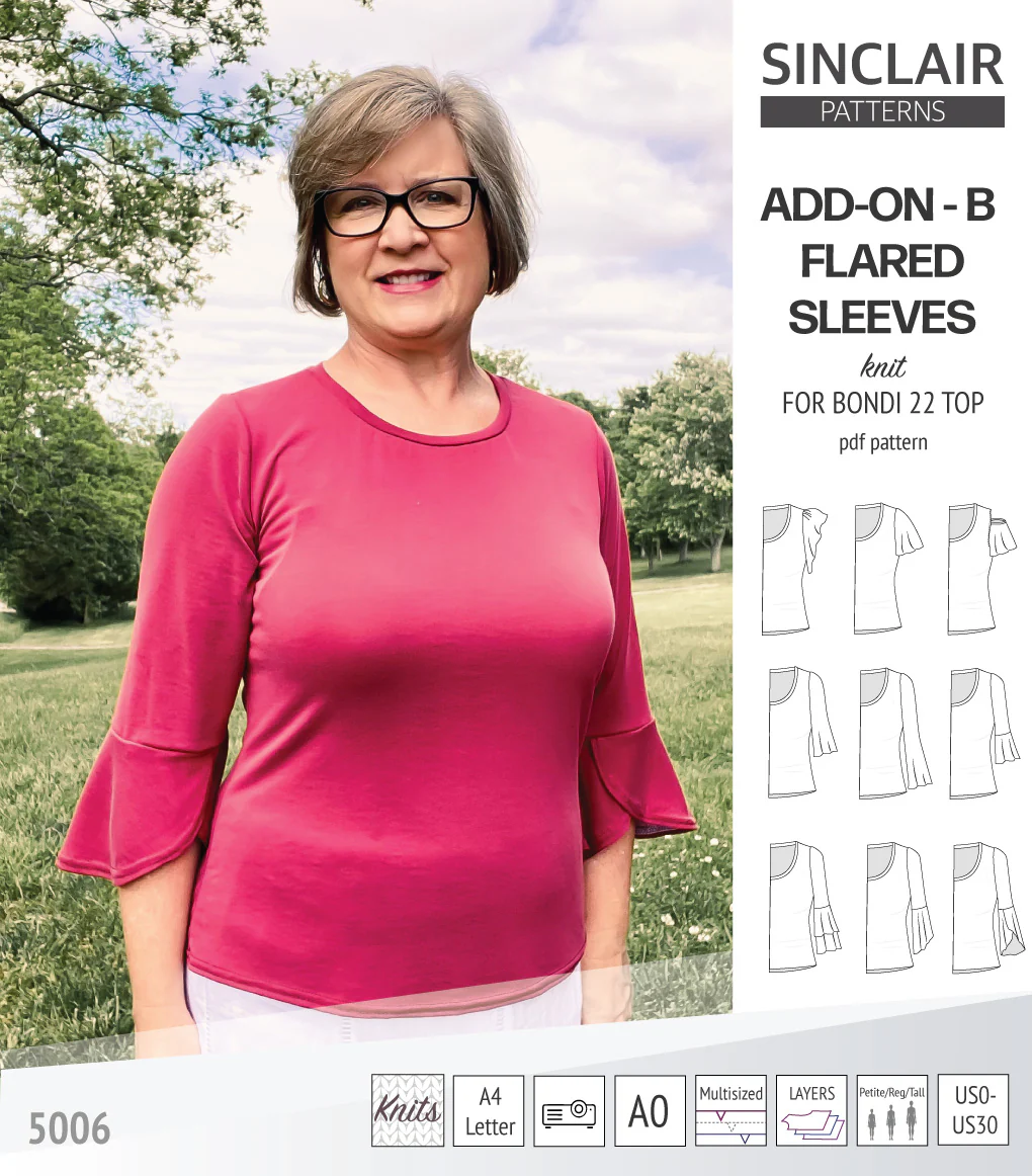 ADD-ON Flared Sleeves add-on pack for Bondi 22 and other compatible patterns (PDF) - Image 71