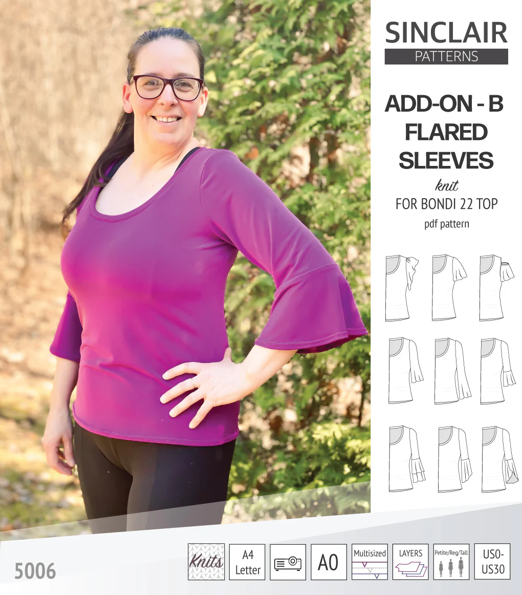 ADD-ON Flared Sleeves add-on pack for Bondi 22 and other compatible patterns (PDF) - Image 72