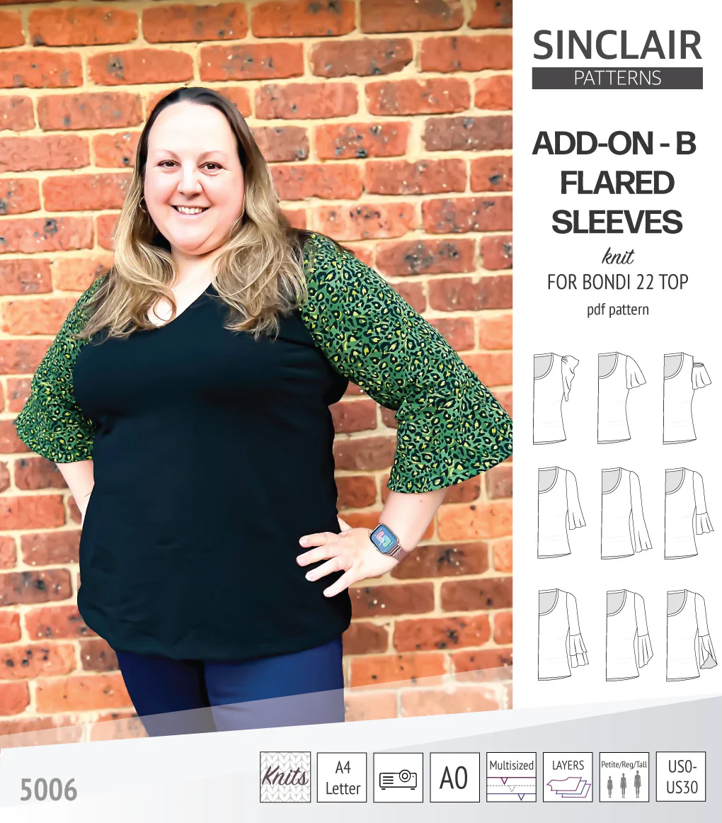ADD-ON Flared Sleeves add-on pack for Bondi 22 and other compatible patterns (PDF) - Image 73