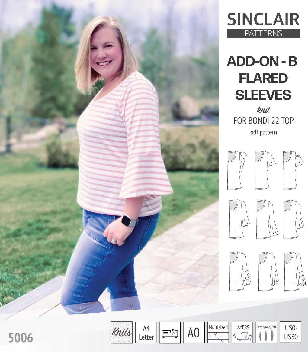 ADD-ON Flared Sleeves add-on pack for Bondi 22 and other compatible patterns (PDF) - Image 76