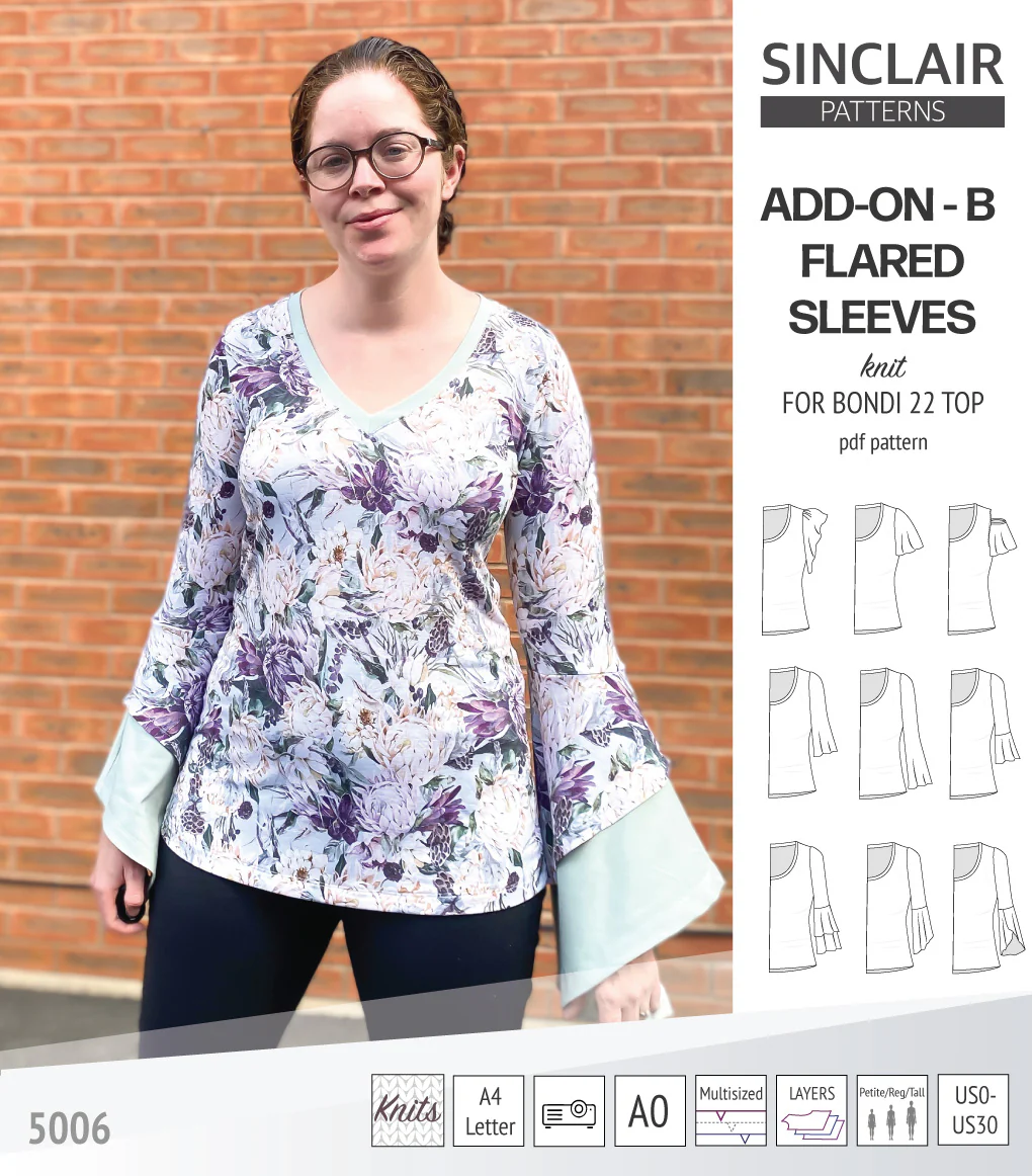 ADD-ON Flared Sleeves add-on pack for Bondi 22 and other compatible patterns (PDF) - Image 81
