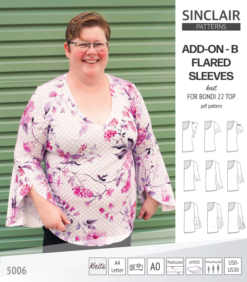 ADD-ON Flared Sleeves add-on pack for Bondi 22 and other compatible patterns (PDF) - Image 83