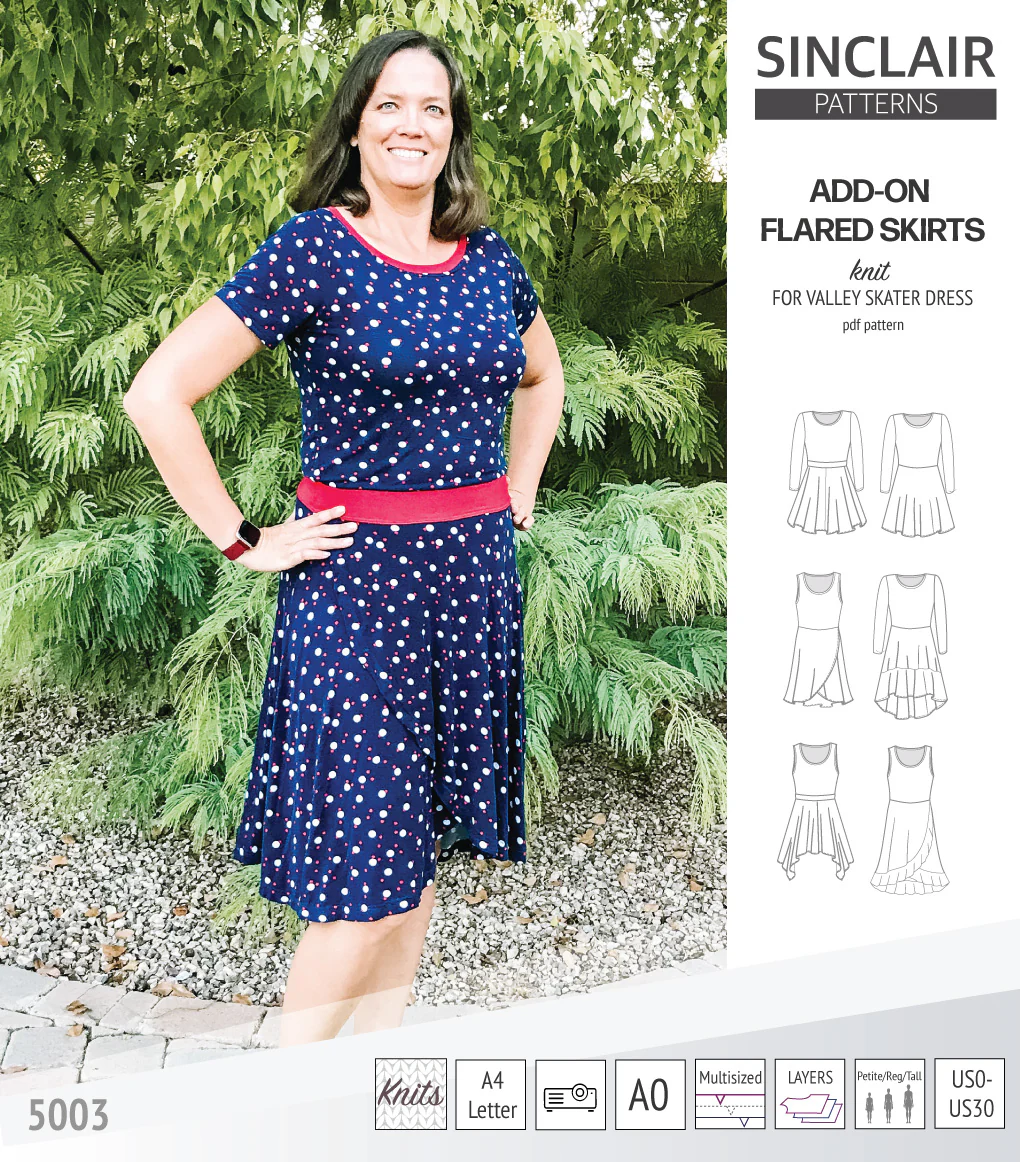 ADD-ON Flared skirts for Valley skater dress (PDF) - Image 10