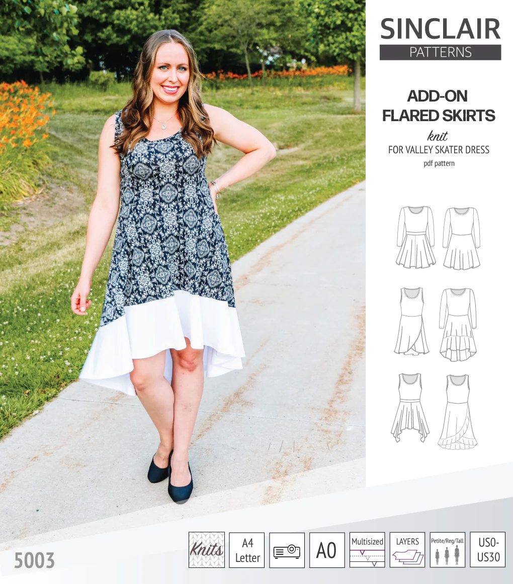 ADD-ON Flared skirts for Valley skater dress (PDF) - Image 12