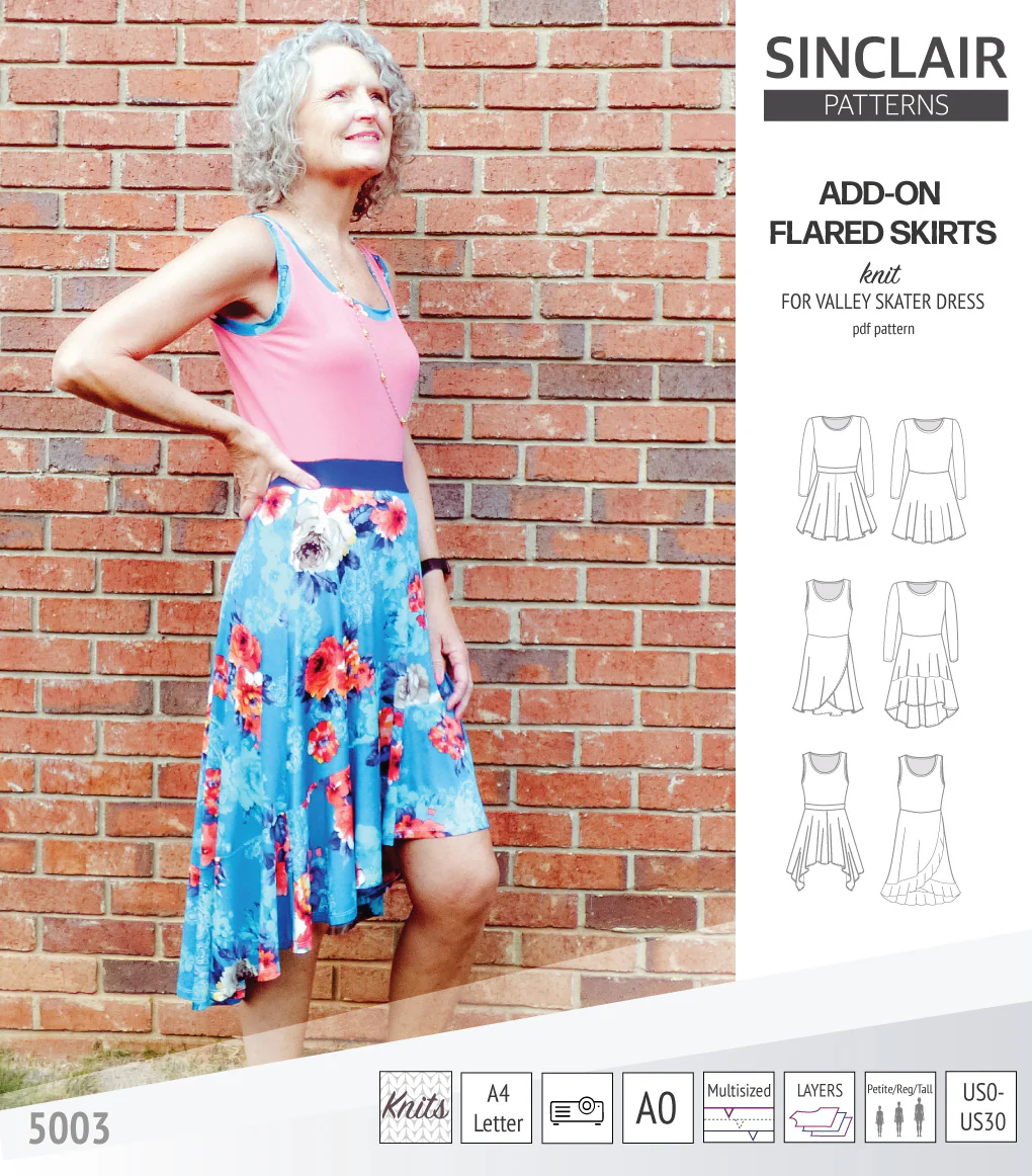 ADD-ON Flared skirts for Valley skater dress (PDF) - Image 18