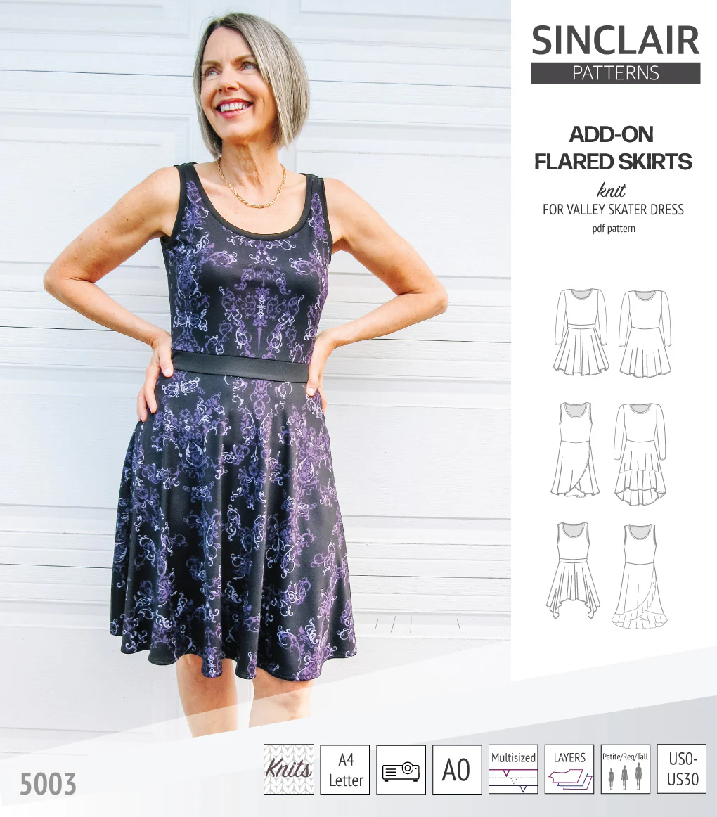 ADD-ON Flared skirts for Valley skater dress (PDF) - Image 19