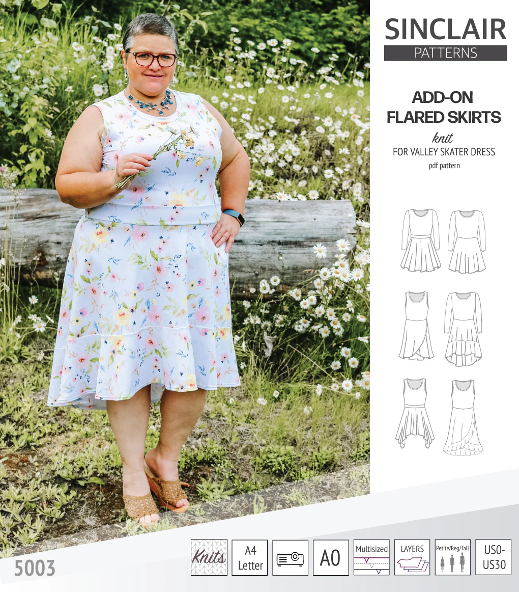 ADD-ON Flared skirts for Valley skater dress (PDF) - Image 20