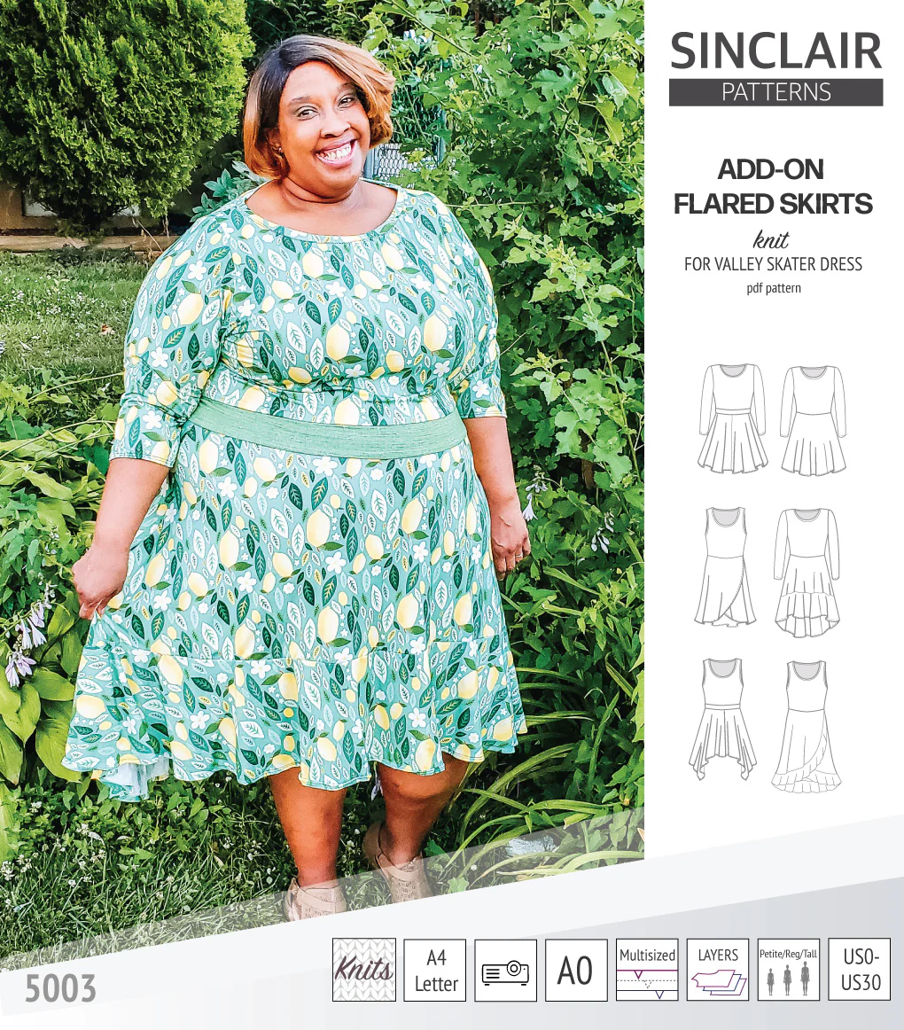 ADD-ON Flared skirts for Valley skater dress (PDF) - Image 21