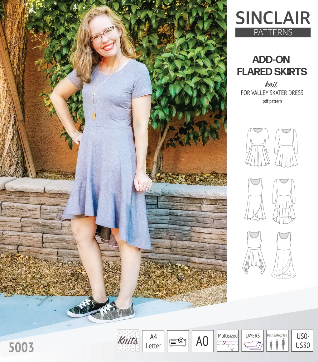 ADD-ON Flared skirts for Valley skater dress (PDF) - Image 23