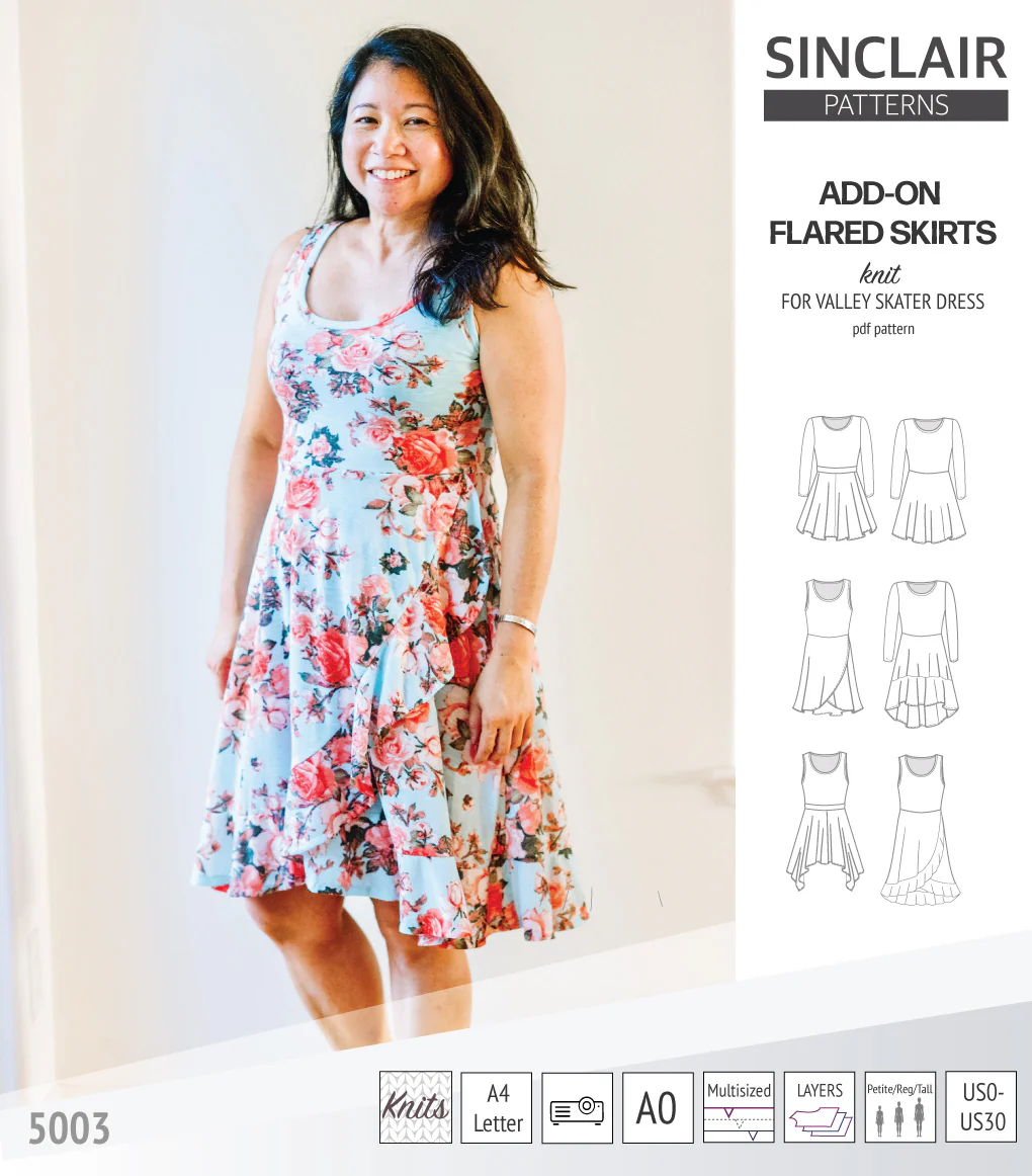 ADD-ON Flared skirts for Valley skater dress (PDF) - Image 25