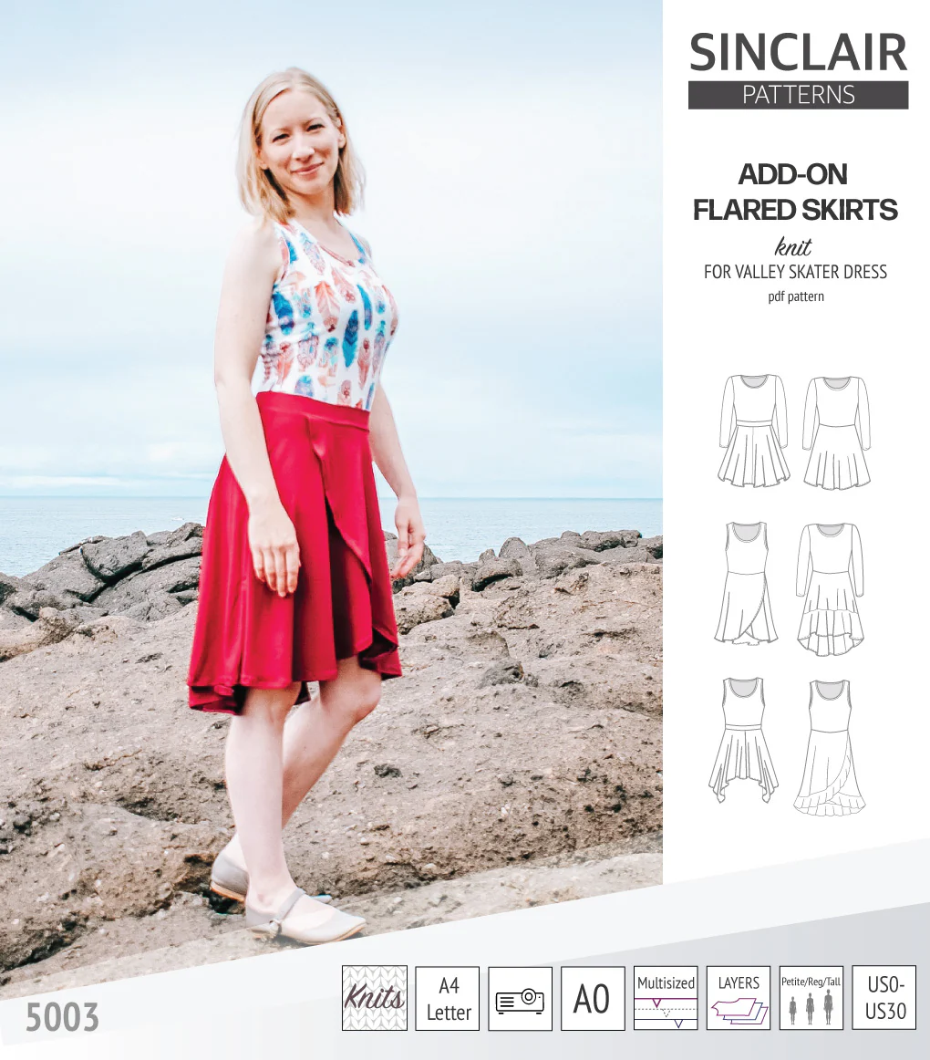 ADD-ON Flared skirts for Valley skater dress (PDF) - Image 26