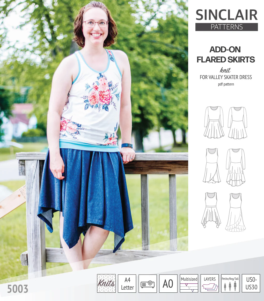 ADD-ON Flared skirts for Valley skater dress (PDF) - Image 27