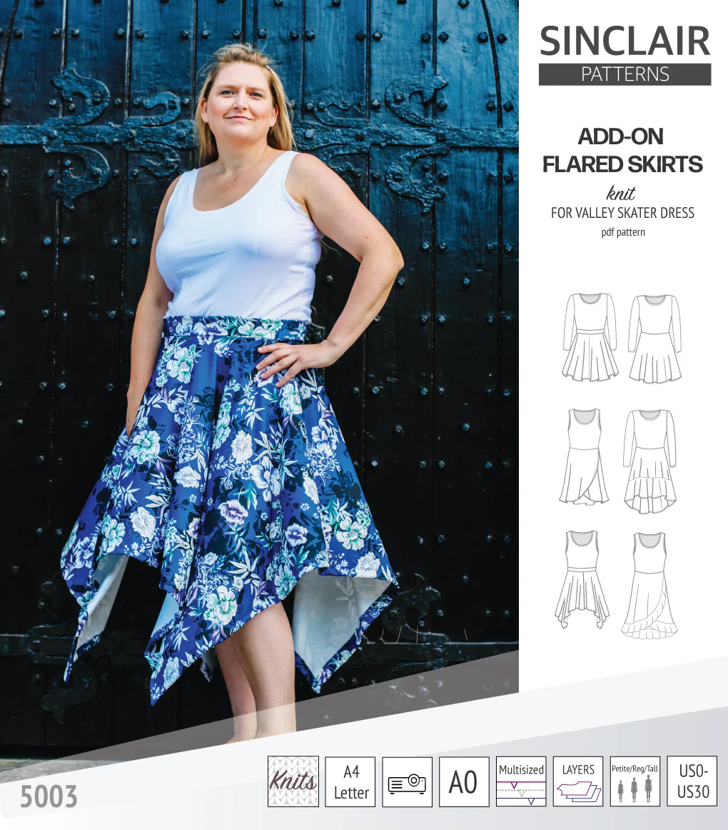 ADD-ON Flared skirts for Valley skater dress (PDF) - Image 28