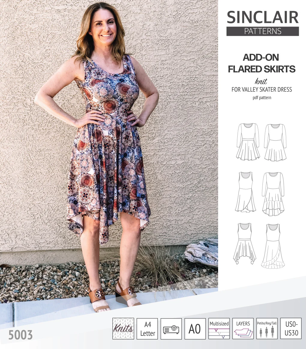 ADD-ON Flared skirts for Valley skater dress (PDF) - Image 29