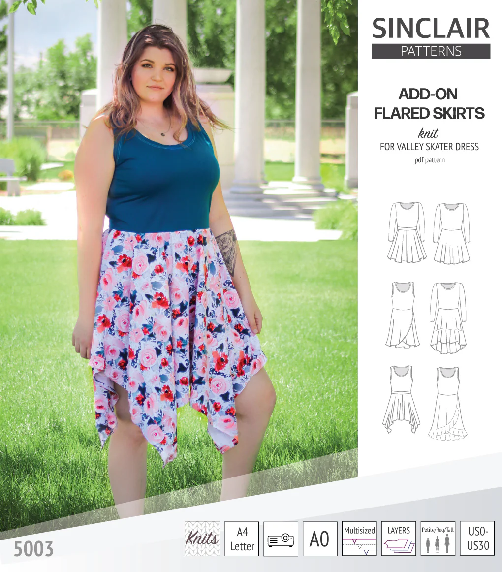 ADD-ON Flared skirts for Valley skater dress (PDF) - Image 30