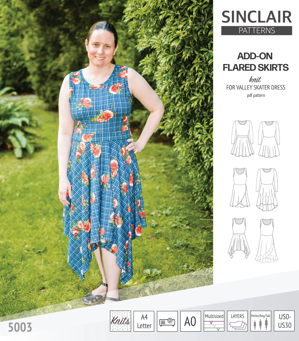 ADD-ON Flared skirts for Valley skater dress (PDF) - Image 31