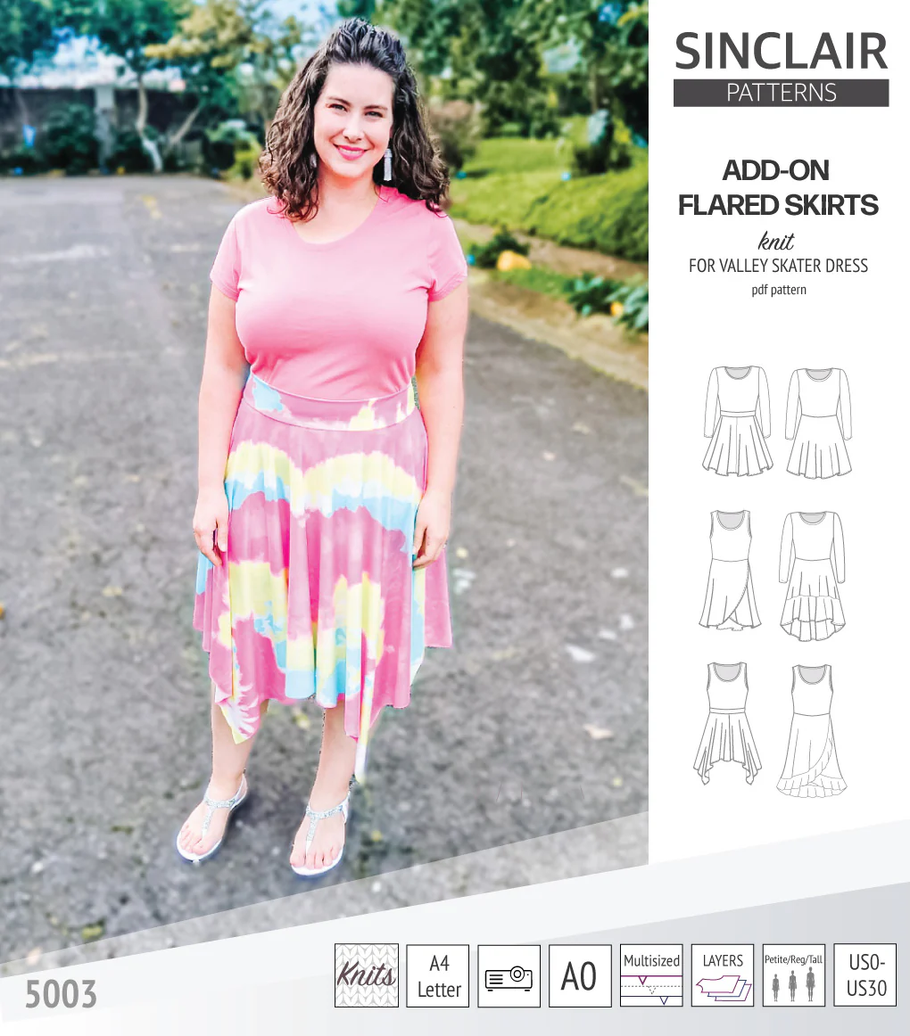 ADD-ON Flared skirts for Valley skater dress (PDF) - Image 32