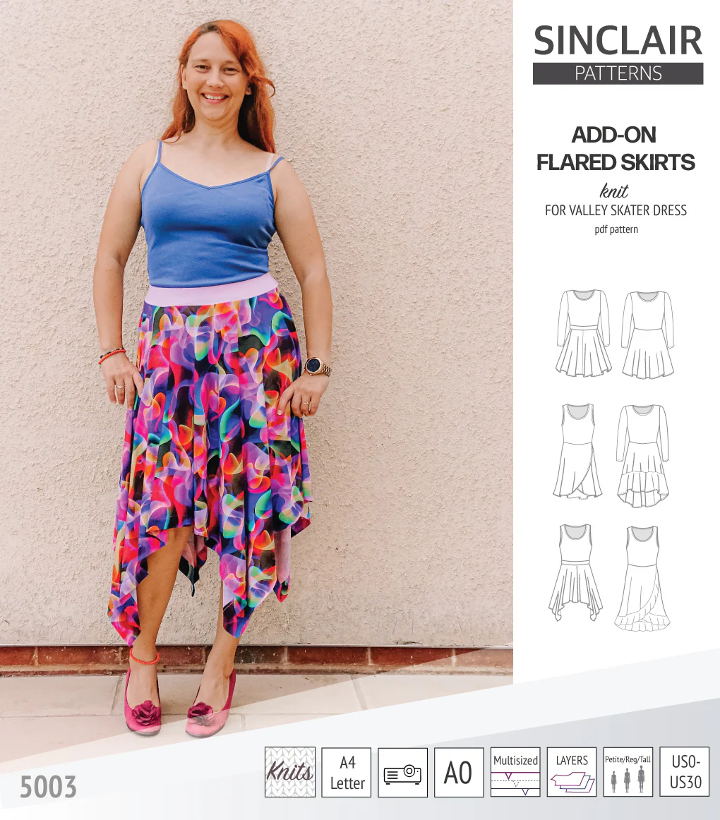 ADD-ON Flared skirts for Valley skater dress (PDF) - Image 35