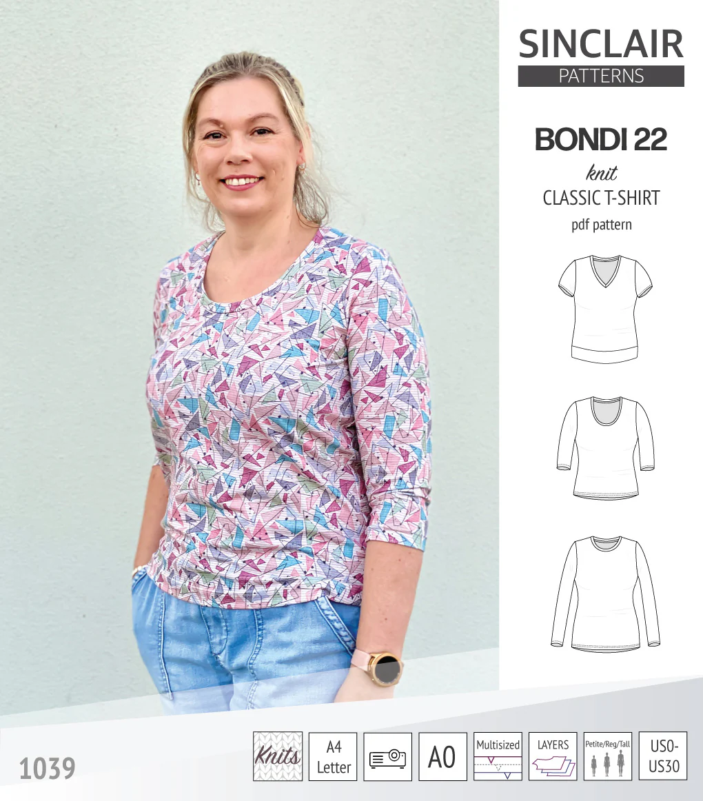 Bondi 22 knit classic fitted t-shirt (PDF) - Image 19