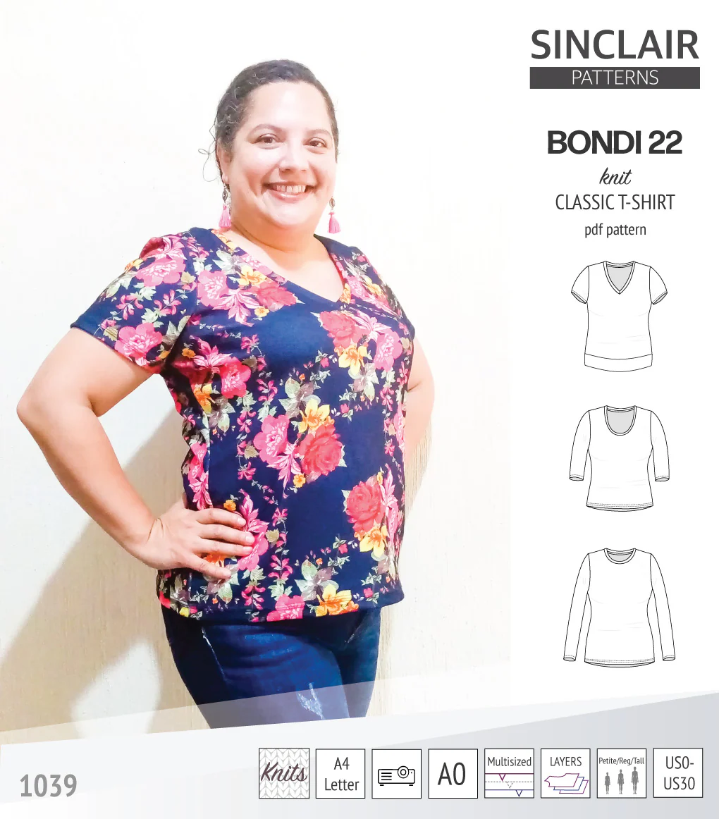 Bondi 22 knit classic fitted t-shirt (PDF) - Image 23