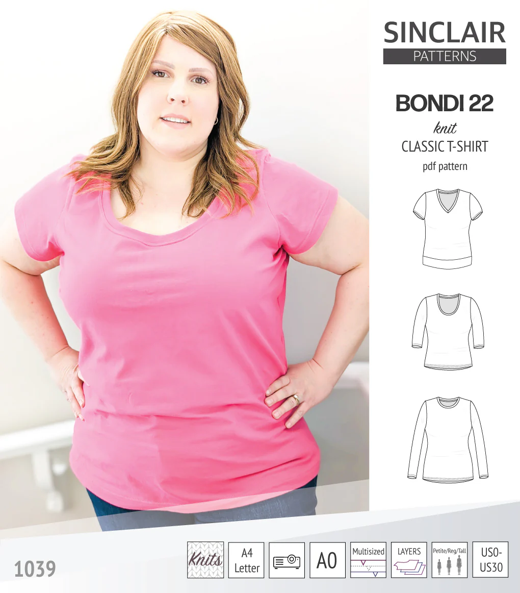 Bondi 22 knit classic fitted t-shirt (PDF) - Image 24