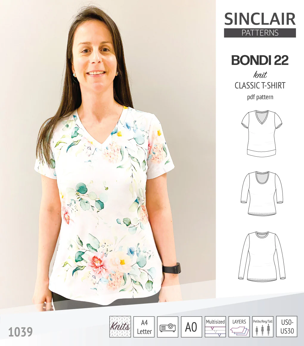 Bondi 22 knit classic fitted t-shirt (PDF) - Image 4