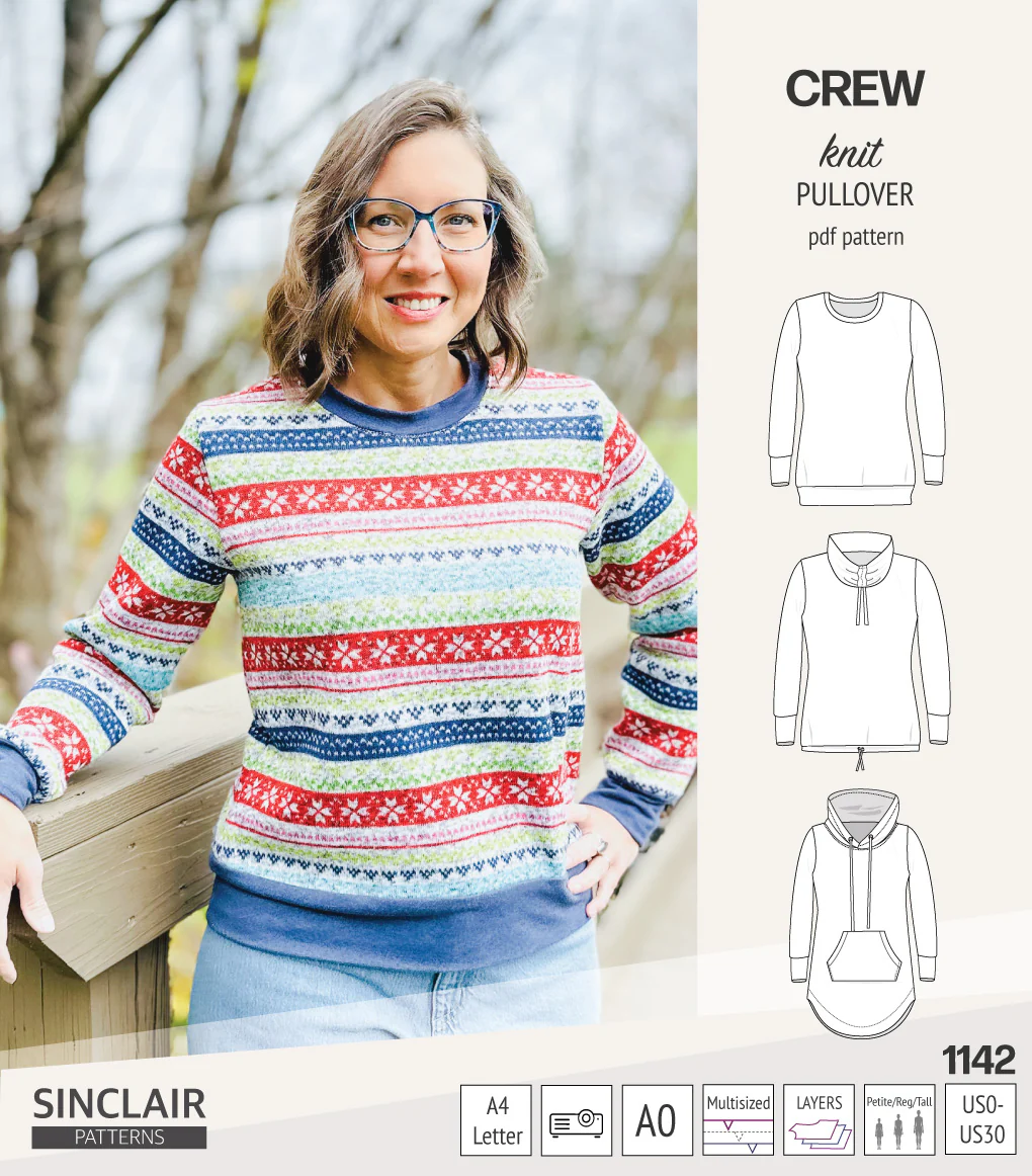 Crew pullover and hoodie (PDF sewing pattern) - Image 14