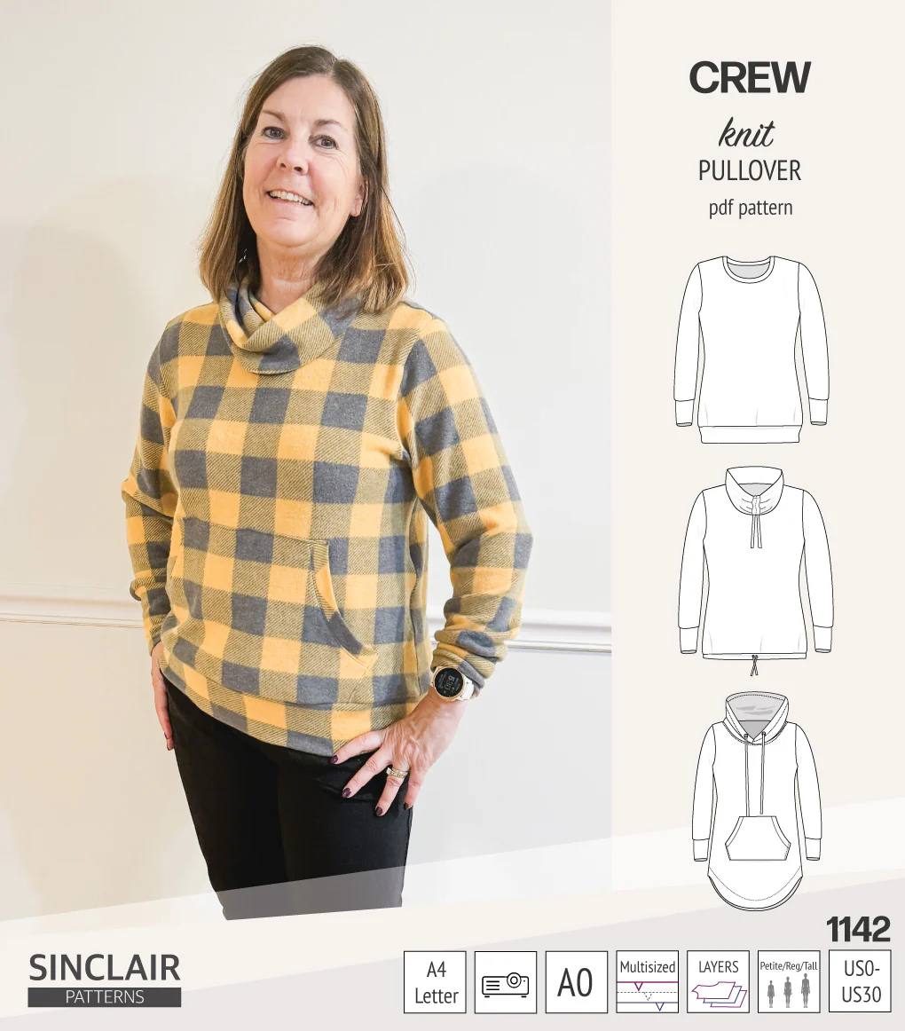 Crew pullover and hoodie (PDF sewing pattern) - Image 22
