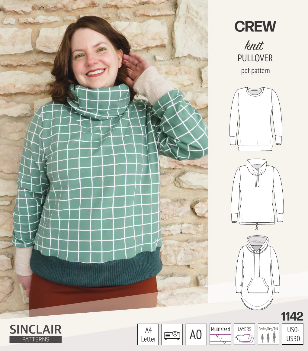 Crew pullover and hoodie (PDF sewing pattern) - Image 23