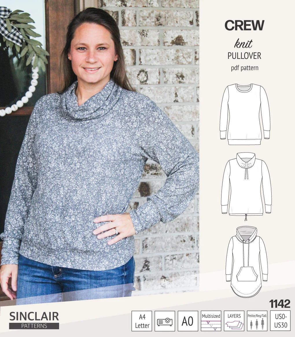 Crew pullover and hoodie (PDF sewing pattern) - Image 24