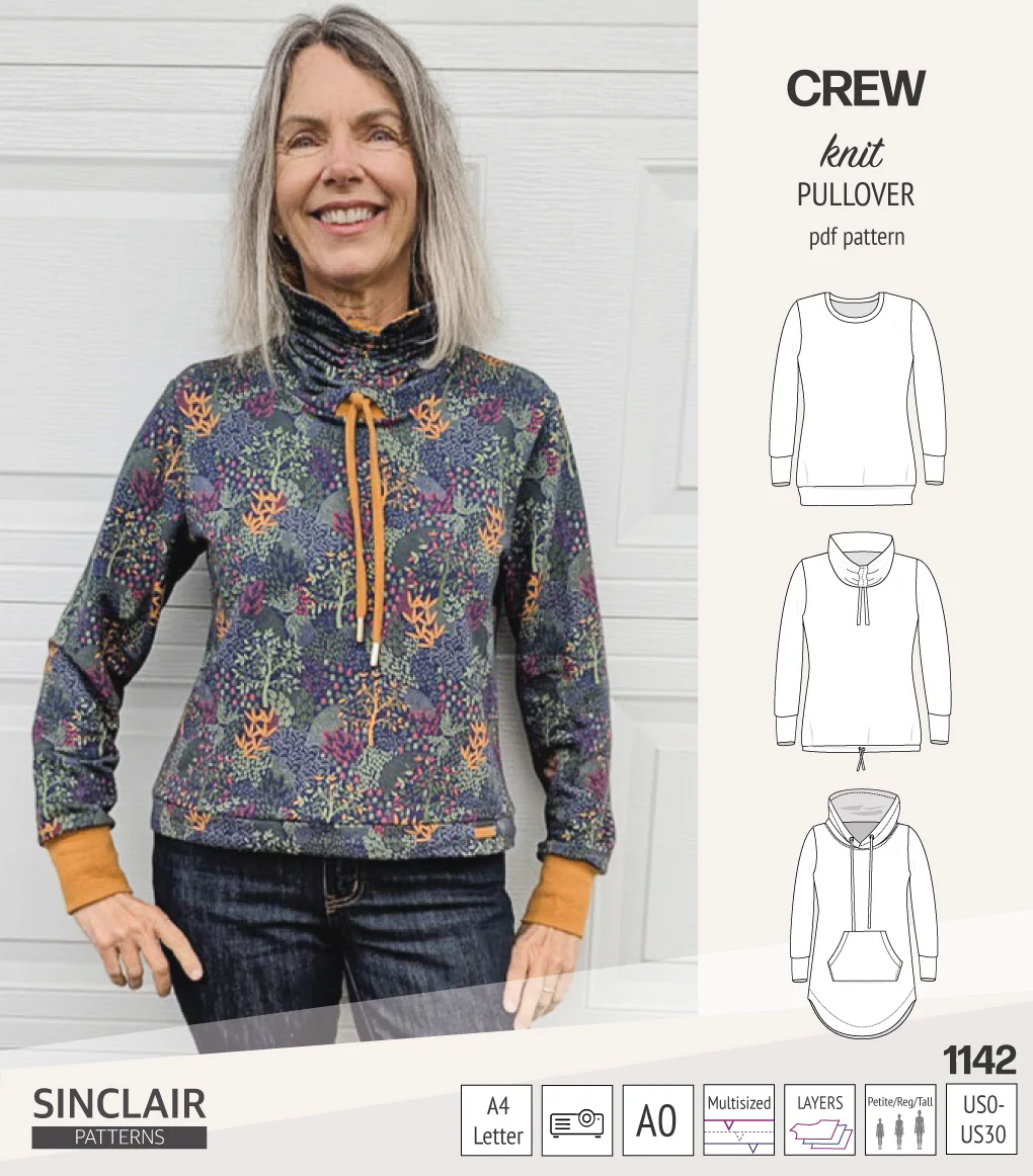 Crew pullover and hoodie (PDF sewing pattern) - Image 29