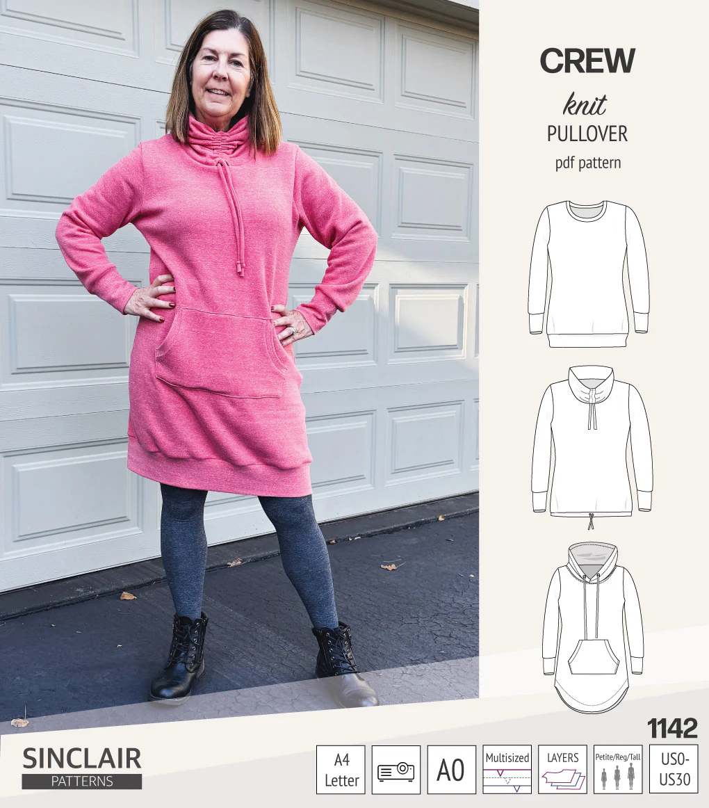 Crew pullover and hoodie (PDF sewing pattern) - Image 34