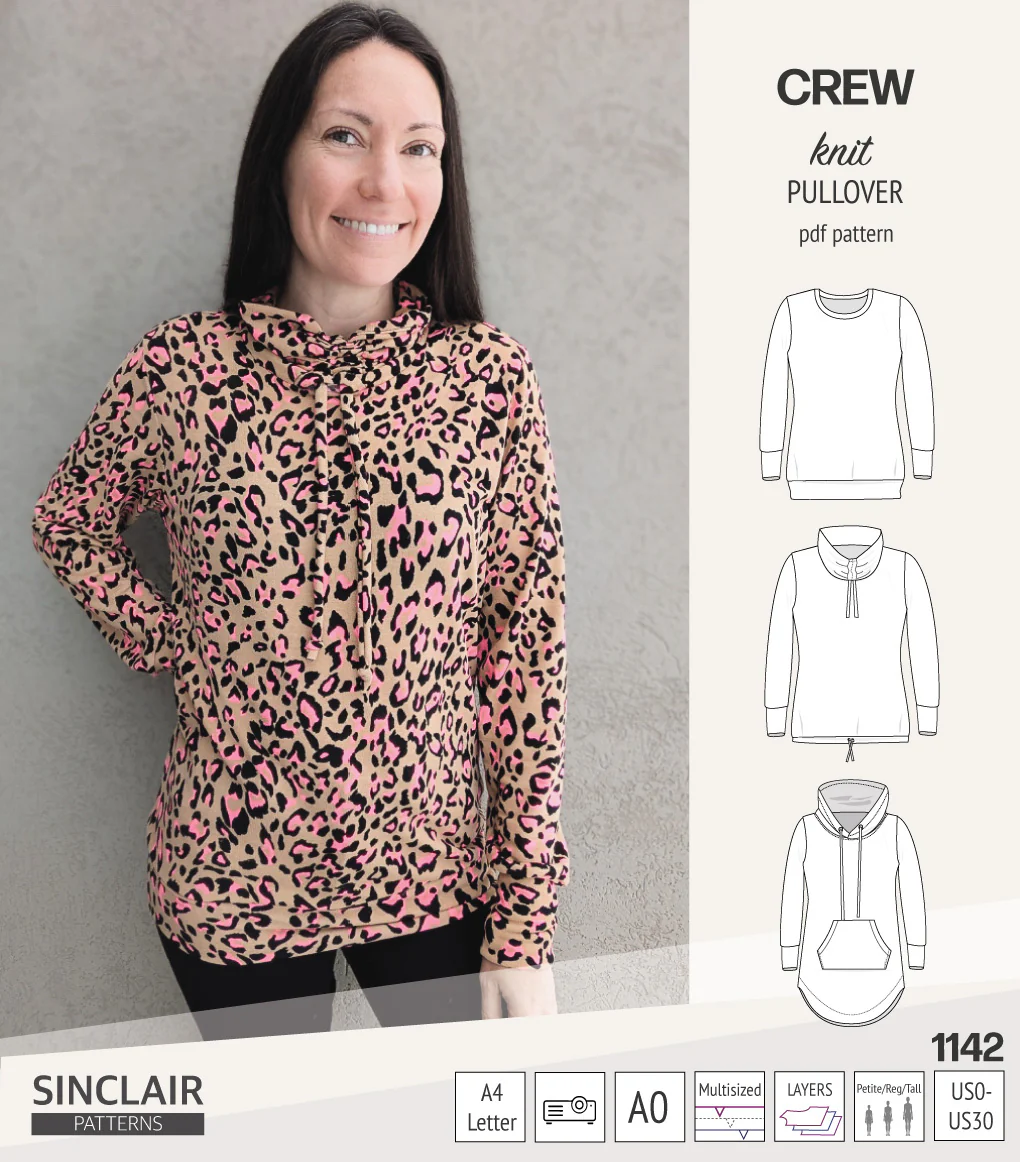 Crew pullover and hoodie (PDF sewing pattern) - Image 36